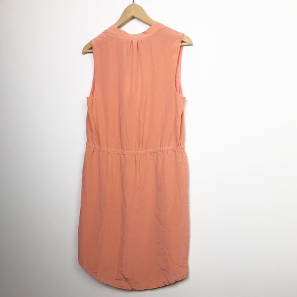 CYNTHIA Rowley, peach silk mini dress - Picture 4 of 8